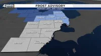 Ron says Frost Advisory covers 4 counties until 8 a.m. Tuesday — Freeze Warning