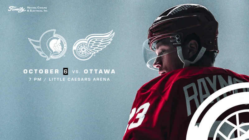 Dylan Larkin a game-time decision as Senators Vs Red Wings opens first meeting of season