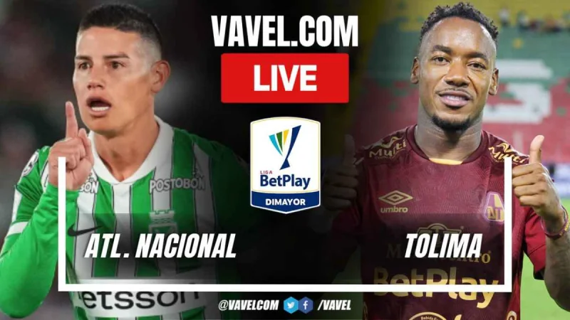 Atlético Nacional Vs Tolima: Liga BetPlay Matchday 9 at Estadio Ditaires brings another high-stakes rematch
