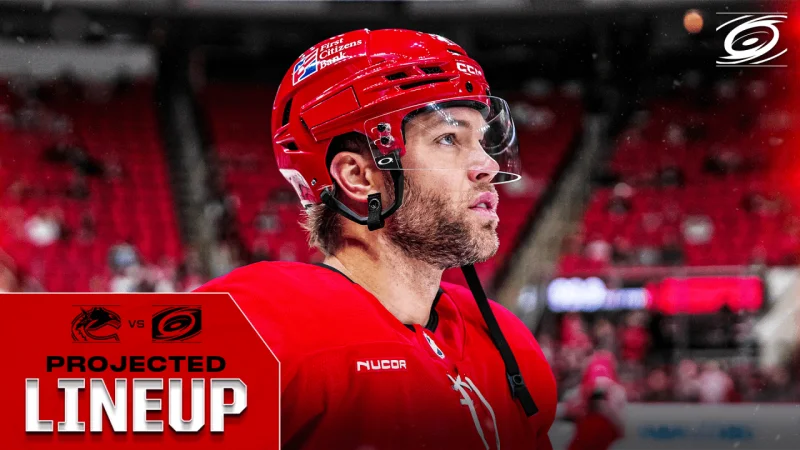 Seth Jarvis moves out of yellow non-contact jersey as Canucks Vs Hurricanes looms in Raleigh