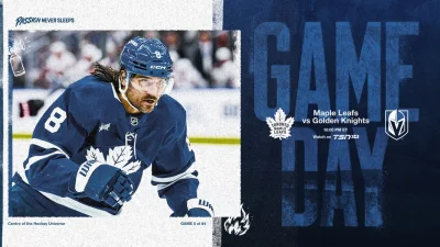 McKenna on Leafs’ third line at gameday skate ahead of Maple Leafs Vs Golden Knights
