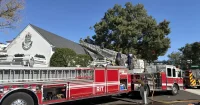 Firefighters Reach William Penn Inn Roof Fire on Oct. 9