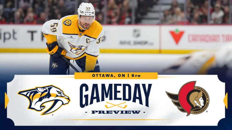 Jayden Struble to make Predators debut in Ottawa — Predators Vs Senators caps Nashville’s eastern Canada road trip