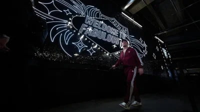 Nearly two dozen custom tracksuits and one very clear message: Dylan Laube has made the fit part of the identity