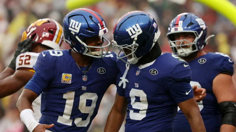 27-27 tie sends Giants-Commanders to overtime — Giants Score Today