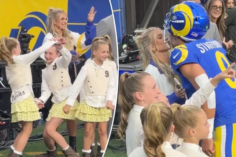 Matthew Stafford Wife video showed a different side of the Rams quarterback — he coached a six-kid flag football team to a championship