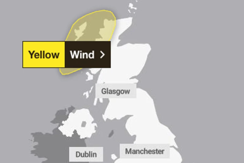 The Met Office issues Uk Weather Warning 70 Mph Winds for Scottish Highlands