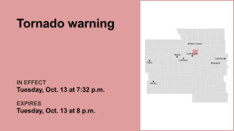 NWS issues Kansas City Tornado Warning for Crosby, Dickens Counties