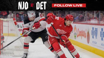 Johnny Kovacevic makes season debut as New Jersey Devils visit Red Wings — New Jersey Devils