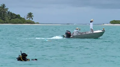 Rick Pettigrew Opens Taraia Survey With 17-Person Team — Nikumaroro Island Historical Survey Images
