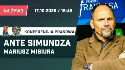 Ante Simundza and Mariusz Misiura set for post-match conference after Motor Lublin Vs Śląsk Wrocław