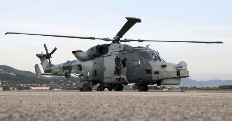 Royal Navy Wildcat Helicopter Exercise sees Wildcat defend French Strike Group