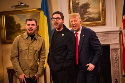 James Austin Johnson brings Trump to SNL UK in first appearance