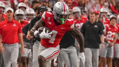 Jeremiah Smith projected as the No. 1 overall talent in Bleacher Report's Nfl Mock Draft for 2027