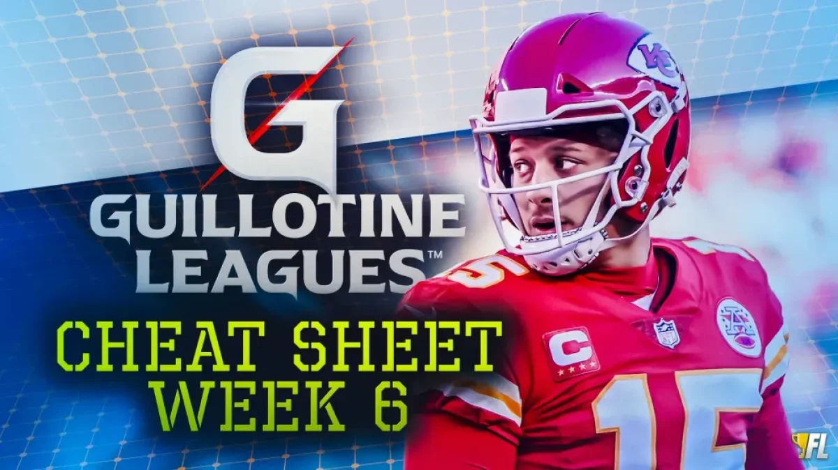 Week 6 cheat sheet asks whether Patrick Mahomes should be benched — Qb ...
