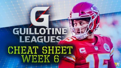 Week 6 cheat sheet asks whether Patrick Mahomes should be benched — Qb Rankings Week 6