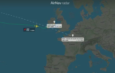 Air France Af99 Emergency Landing Diverts to Dublin from Houston
