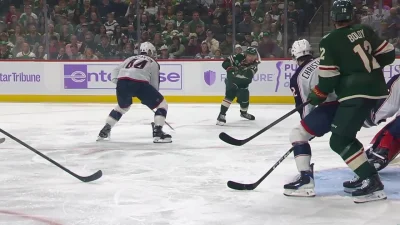 Kirill Kaprizov scores power-play goal to make it 2-1 for Minnesota Wild