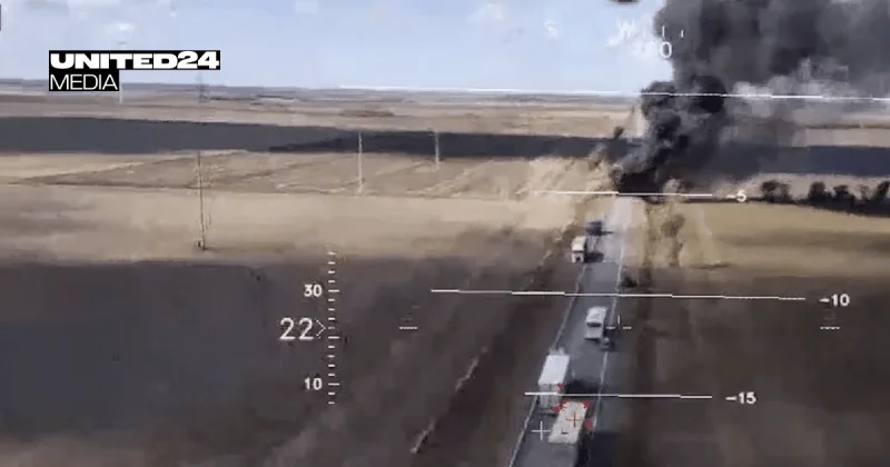 3rd Separate Special Operations Brigade Drones Strike Trucks on R-280 Highway