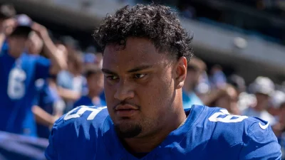Francis Mauigoa's 46.1 PFF grade through six weeks shows the Giants have another offensive line question