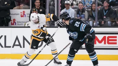 Penguins fall 5-4 in Utah, drop to 1-6-1 against Nhl Mammoth