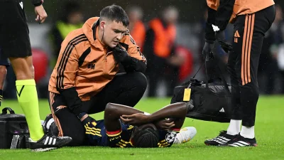 Saka leaves in the 10th minute with thigh injury as Bayern Fc test Arsenal's depth