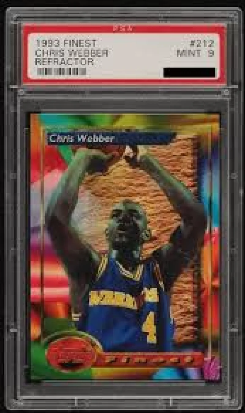 Chris Webber’s 1993 Topps Finest Refractor is still the rookie card to own, with PSA 10 sales at $5,320