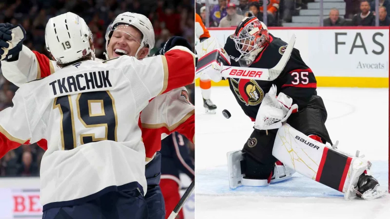 Brady Tkachuk's first game against the Ottawa Senators is the headline, but Panthers Vs. Senators also brings elite numbers into focus