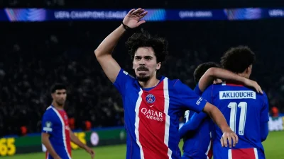PSG and Liverpool move top of the Uefa Champions League Table after three wins from three