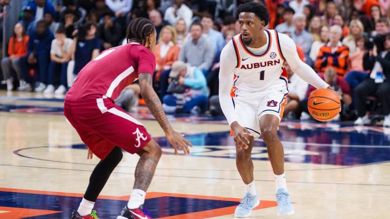 No. 20 Alabama Faces Auburn in Birmingham Exhibition Game — Alabama Vs. Auburn Basketball Game