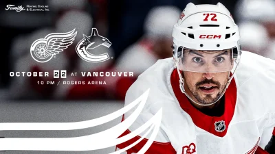 J.T. Compher expected back as Red Wings chase six straight point games against Canucks — Red Wings Vs Canucks
