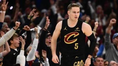 Sam Merrill out for Cavs preseason finale with elbow discomfort