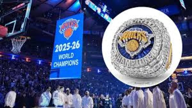 Empty boxes at Tuesday's title ceremony show the Knicks are still sorting out the details — Knicks Game Tonight