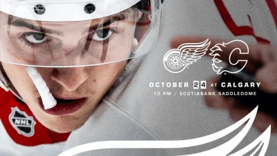 Red Wings Vs Flames: Detroit's final regular-season visit to Scotiabank Saddledome comes with a six-game point streak