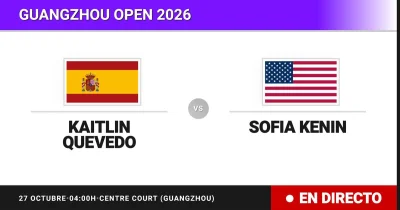 Sofia Kenin forces a deciding set against Kaitlin Quevedo in Guangzhou — a tight round-of-16 battle that is far from over