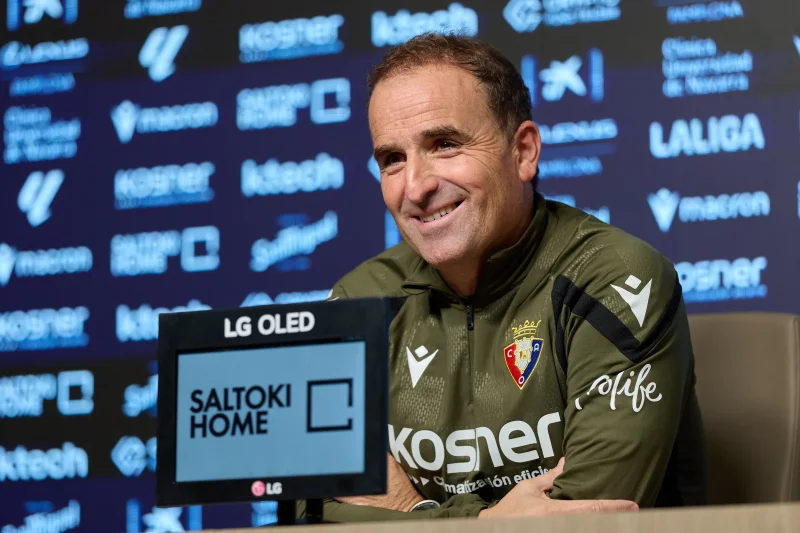 Jagoba Arrasate previews Monday's Sevilla Vs Osasuna test at Estadio Ramón Sánchez-Pizjuán