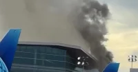 Houston Fire Department Responds to Airport Fire at Terminal C North