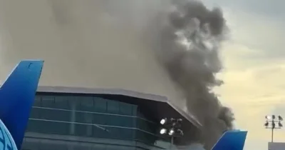 Houston Fire Department Responds to Airport Fire at Terminal C North