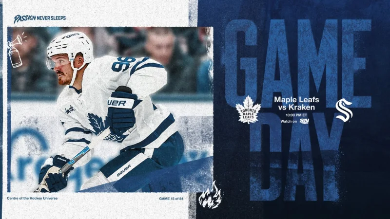 Maple Leafs Vs Kraken: both teams arrive off losses, and the pregame numbers make Seattle’s problems impossible to ignore