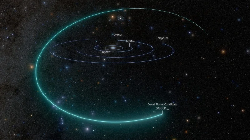 Vera Rubin Observatory spots 2026 ED138, a New Dwarf Planet candidate