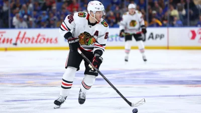 Patrick Kane one assist from 900 NHL assists in Blackhawks Vs Red Wings return