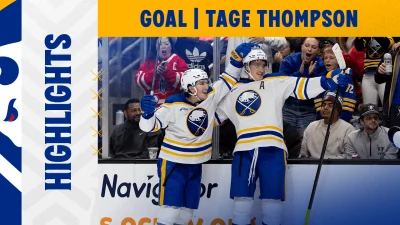 Tage Thompson goal gives Buffalo Sabres 4-3 lead against Anaheim Ducks