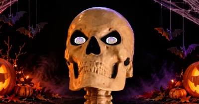 Lynn Kimsey Brings Skeleton Skelly to UC Davis Party