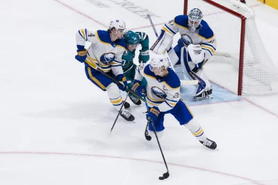 Tyga Thompson and the Sabres head into San Jose looking to control games earlier