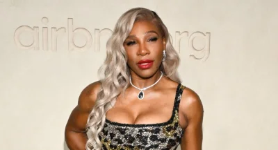 Serena Williams Turns Serena Williams Icy Blonde Hair at Airbnb.org Gala