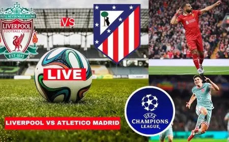 Live Now.. Liverpool vs Atlético Madrid (2-0) in the UEFA Champions League