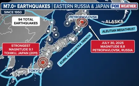 Russia Earthquake Triggers Tsunami Warning: Latest Updates on Earthquake Today, Tsunami Watch BC, and Global Impact