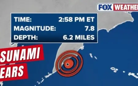 Breaking News: Russia Earthquake Triggers Tsunami Warning Amid Fears of BC Tsunami Threat Today