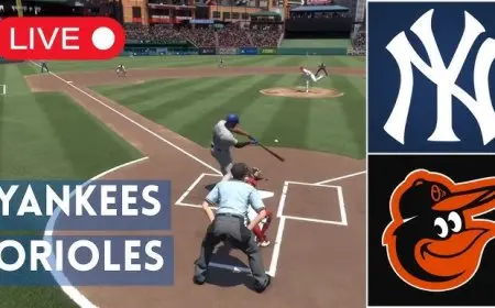 Yankees vs Orioles Live Tonight.. How to Watch New York Yankees Take on Baltimore Orioles and Key Players to Follow