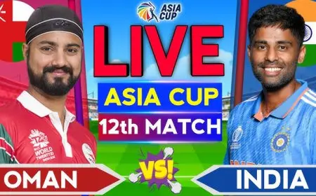 IND vs Oman 2025.. India Faces Oman in a Thrilling Asia Cup Clash – Full Preview, Playing XI, Venue Details, and Live Broadcast Information